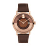 Movado BOLD Evolution 2.0 Men's Stainless Steel & Leather Quartz Watch 3601226