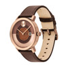 Movado BOLD Evolution 2.0 Men's Stainless Steel & Leather Quartz Watch 3601226