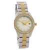 Caravelle By Bulova Crystal Women's Two Tone Stainless Steel Quartz Watch 45M113