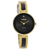 Citizen Eco-Drive Axiom Black Dial Gold Tone Women's Watch - EX1539-57E