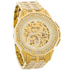 Bulova Octava Men's Gold Tone Stainless Steel Crystal Automatic Watch 98A292