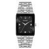 Bulova Quadra Men's Black Dial Stainless Steel Quartz Watch 96D145