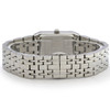 Bulova Quadra Women's Stainless Steel Black Dial Diamond Quartz Watch 96P202