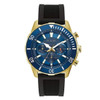 Bulova Chronograph Men's Blue Dial Gold Plated Stainless Quartz Watch 98A244