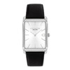 Coach Unisex Elliot Black Leather Strap Silver Dial Quartz Watch 14400040