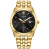 Citizen Eco-Drive Corso Men's Black Dial Gold-Tone Watch BM7333-85E