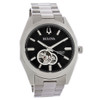 Bulova Surveyor Men's Stainless Steel Black Dial Automatic Watch 96A270
