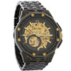 Bulova Octava Men's Gunmetal ION Stainless Steel Crystal Automatic Watch 98A293