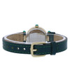 Coach cary feminino tom dourado inoxidável pulseira verde relógio de quartzo de cristal 14503894