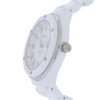 Bulova Marine Star Diamante Senhoras Relógio De Quartzo De Cerâmica Branca 98p222