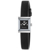 Gucci G-Frame Black Dial Black Leather Strap Women's Quartz Watch YA128538