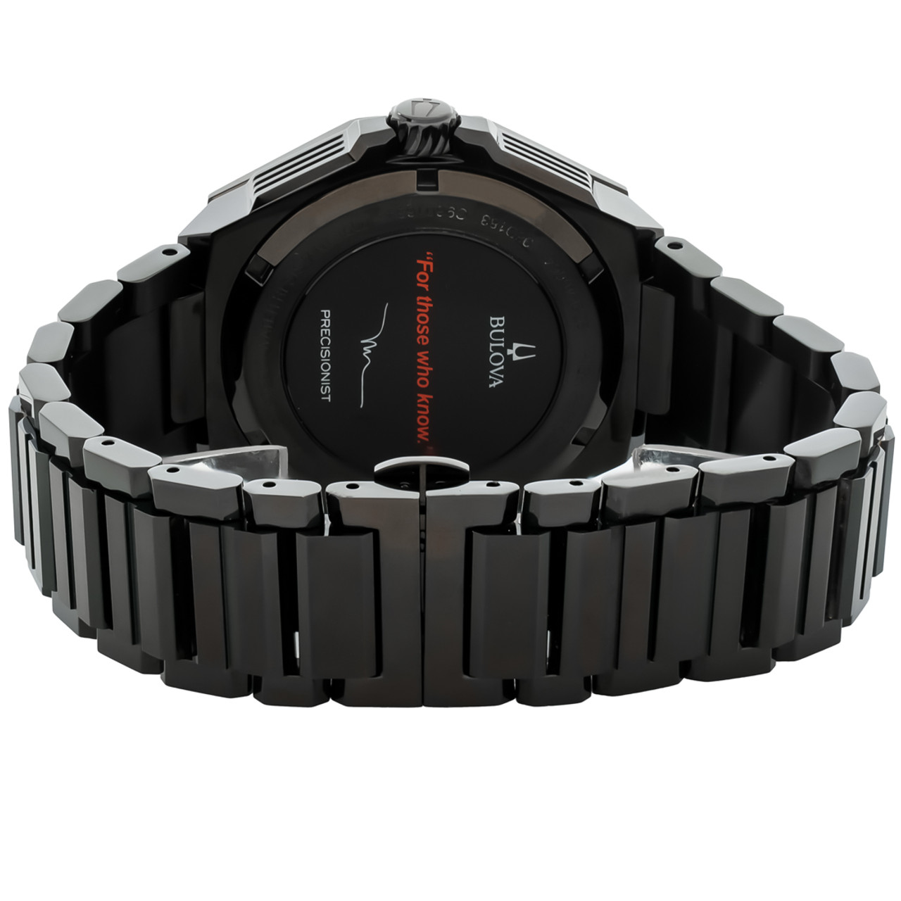 ブローバ メンズ Bulova Precisionist Bulova Precisionist X Men's Black ION PVD Stainless Diamond