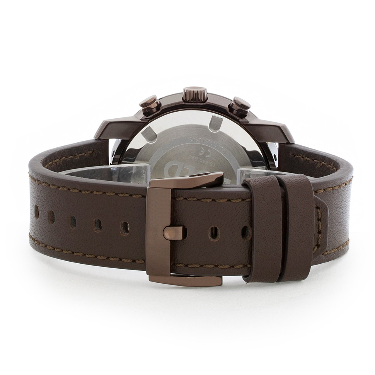 Movado Bold Series Men's Chronograph Brown PVD Steel Quartz Watch 3600420