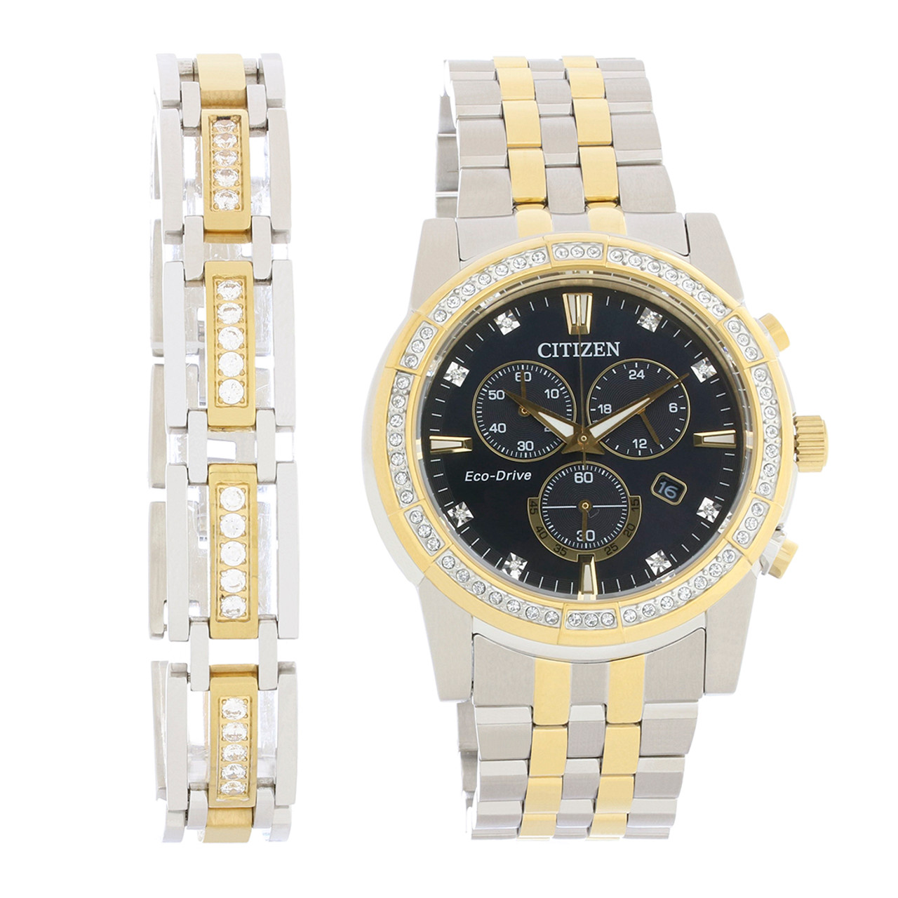 Citizen Eco-Drive Men's Two-Tone Stainless Steel Watch AT2454-65E