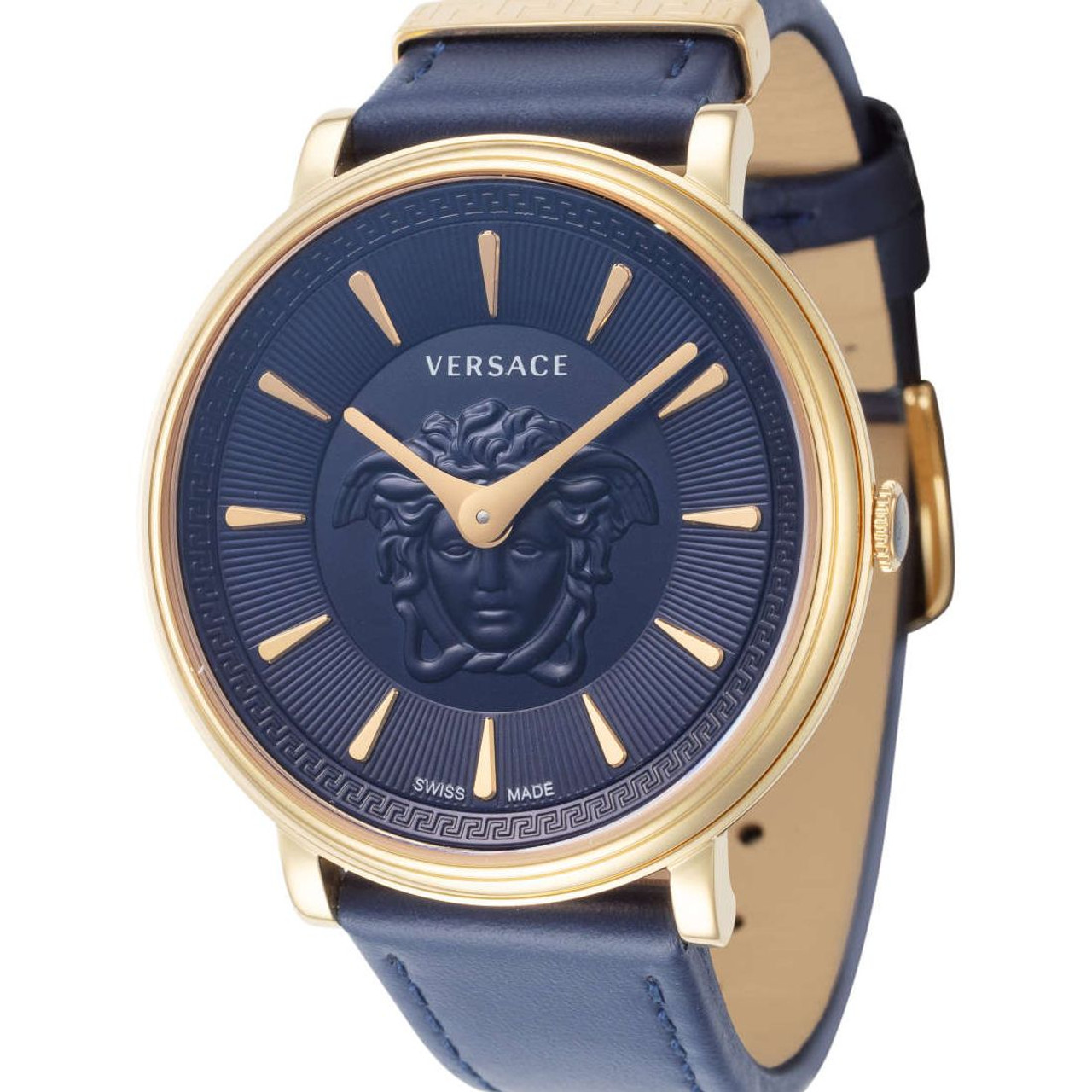腕時計その他 Versace V-Circle Medusa Strap Watch Versace V-Circle Medusa Women's Blue Dial and Strap Quartz