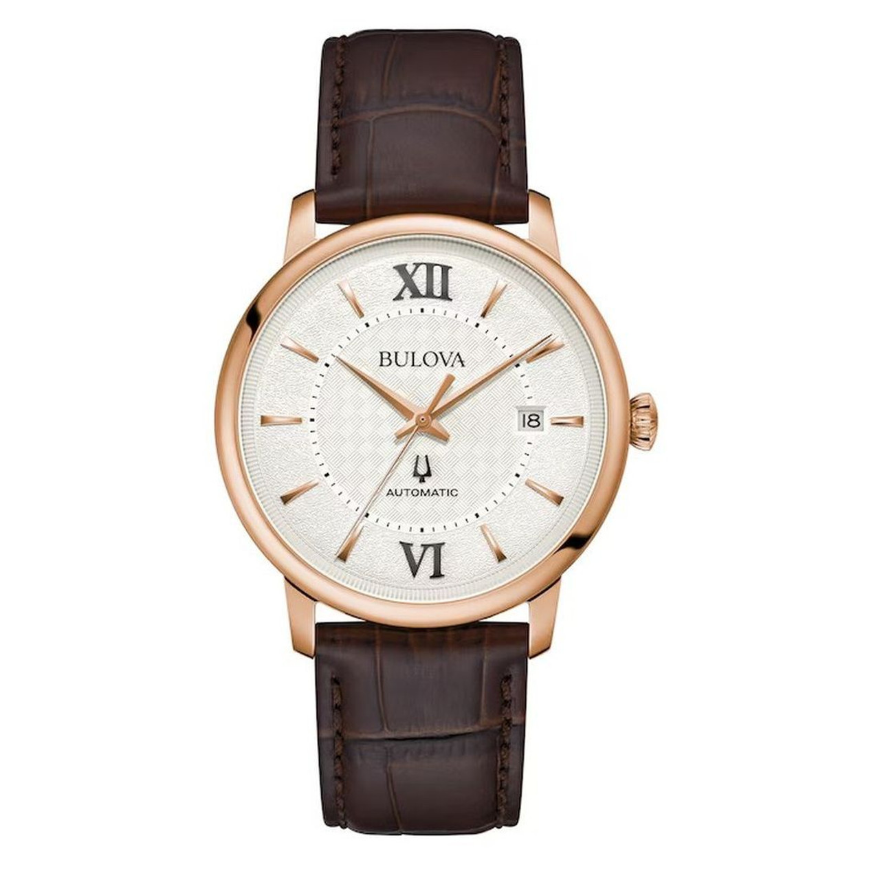 Bulova Hudson Automatic Rose-Tone Men's Watch 97B225