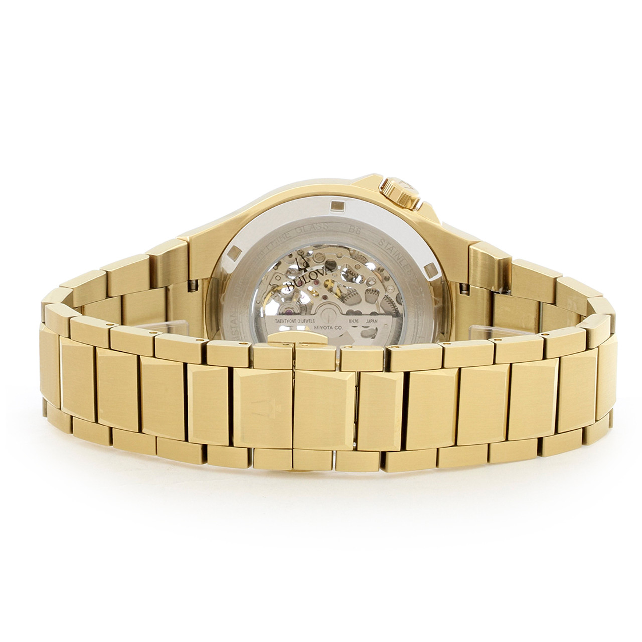 Bulova Classic Men's Gold-Tone Stainless Steel Automatic Watch 98A178