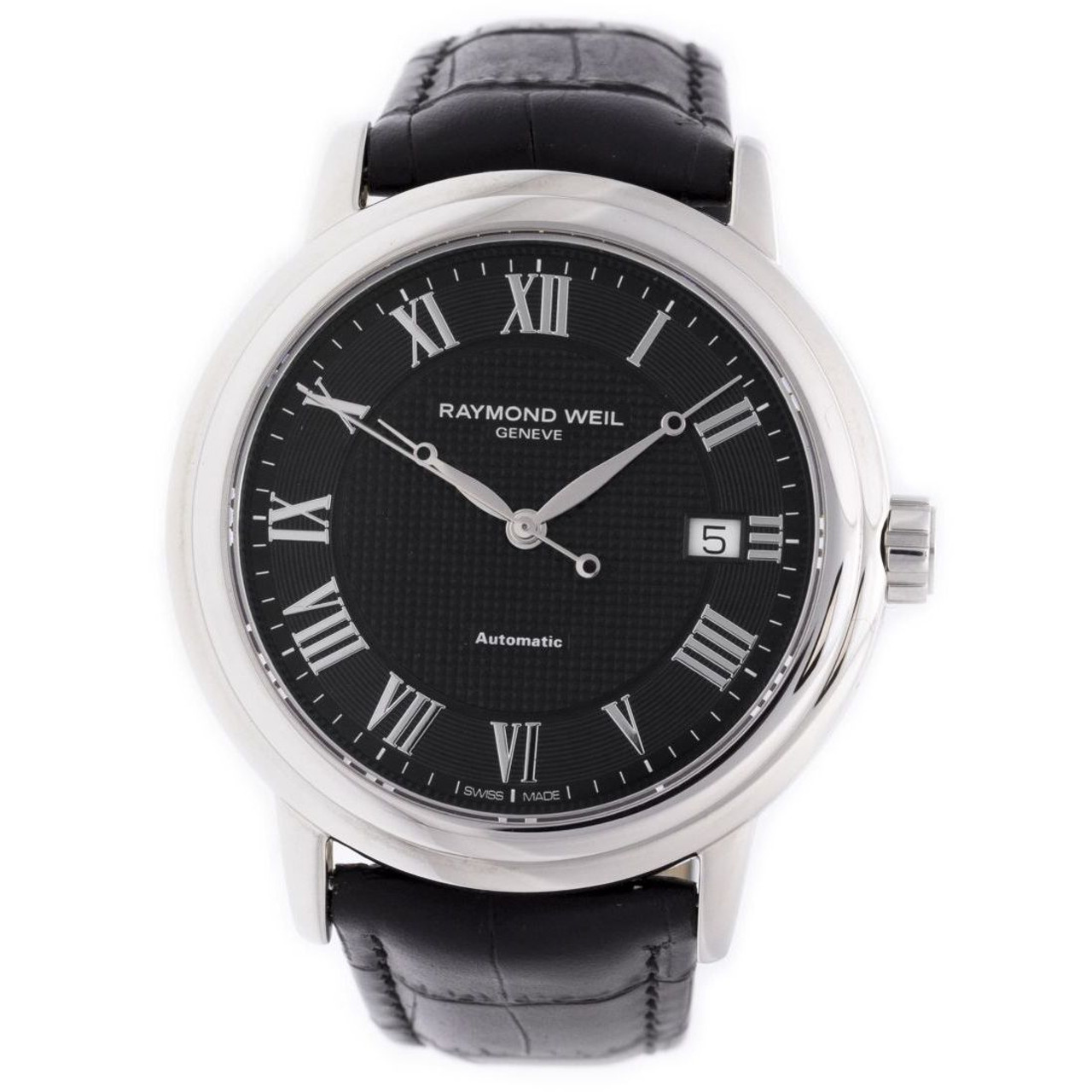 Raymond Weil Maestro Automatic Black Dial Men's Watch 2837-STC-00208