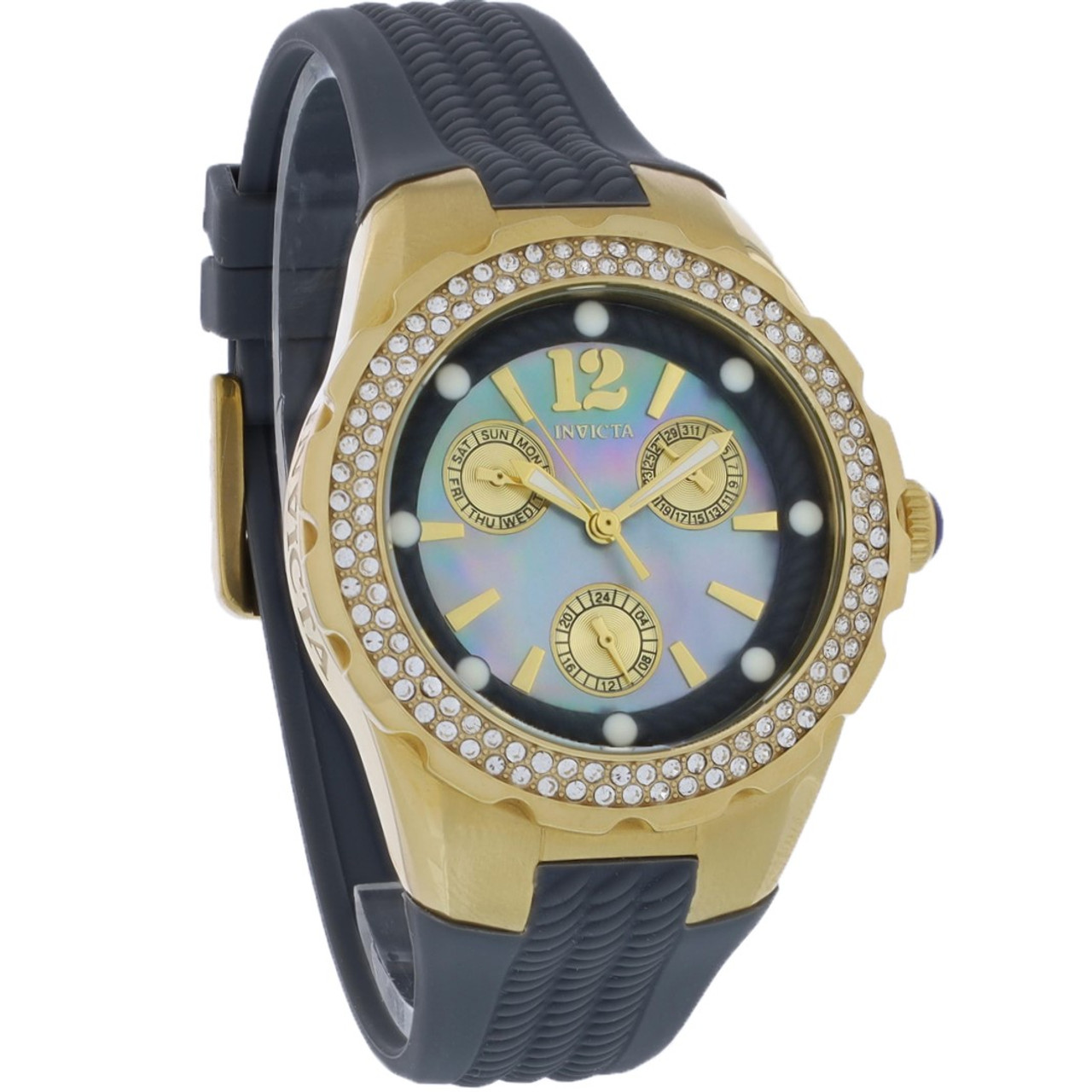 Invicta Angel Women's Gold Tone PVD Stainless Multifunction Quartz Watch 29088