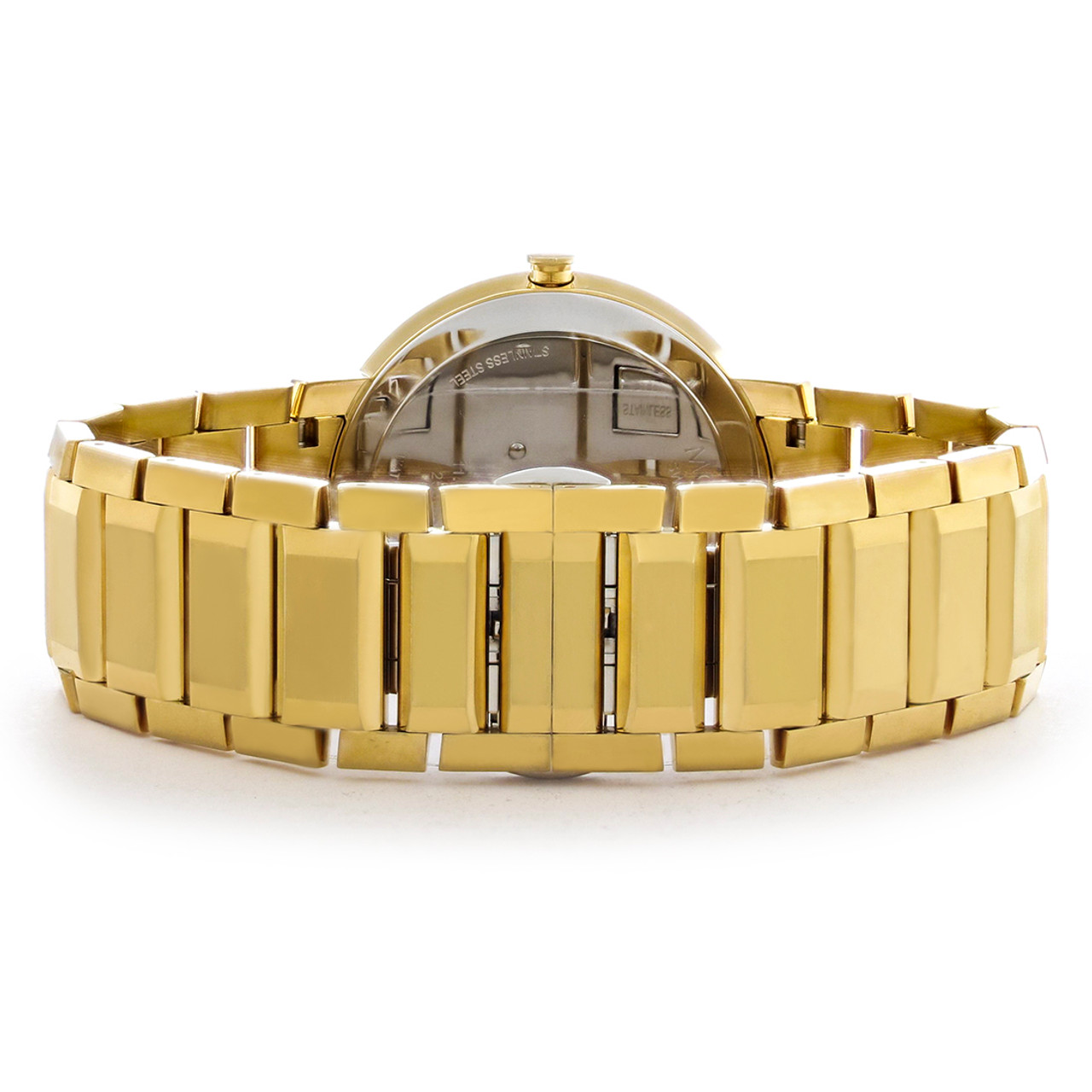 Movado Men's Sapphire Gold Tone PVD Stainless Steel Quartz Watch 0607588