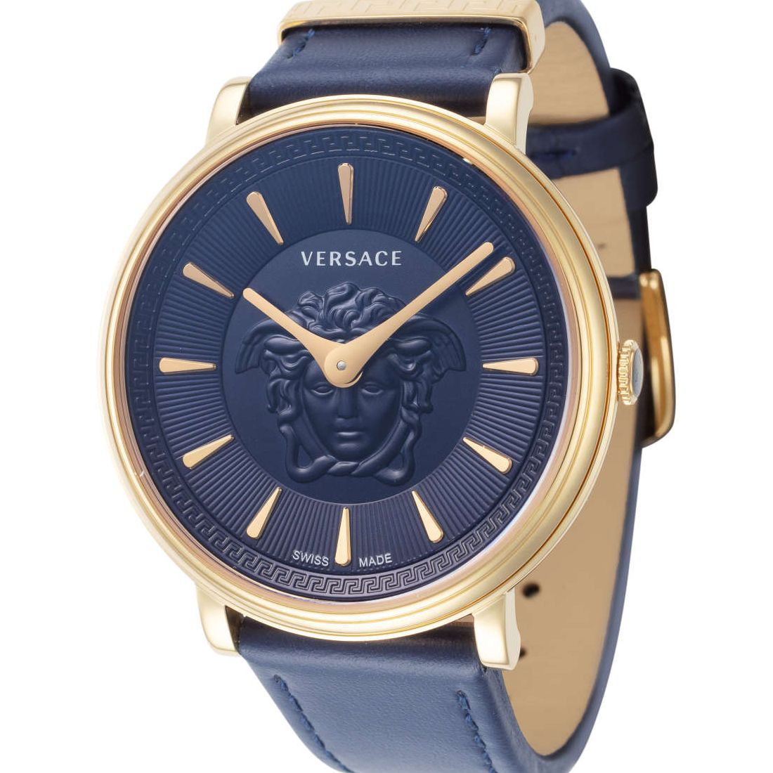 Versace V-Circle Medusa Women's Blue Dial and Strap Quartz Watch