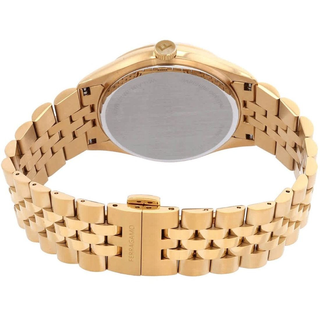 Salvatore Ferragamoゴールド アナログ時計　稼動品　処分価格 Salvatore Ferragamoゴールド アナログ時計 稼動品 処分価格 Salvatore