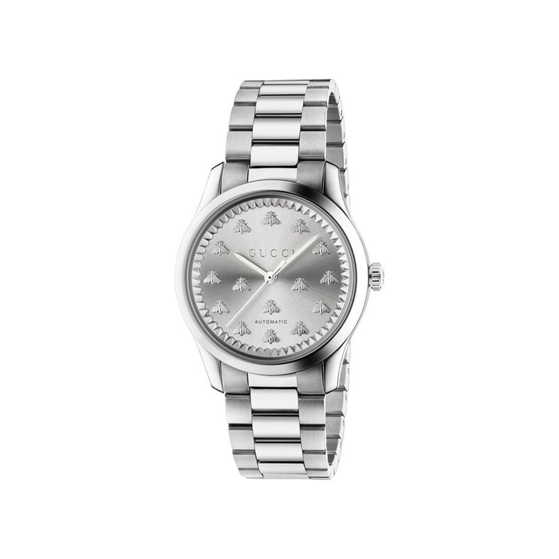 Gucci G-Timeless Automatic Silver Dial Men's Watch YA1264190
