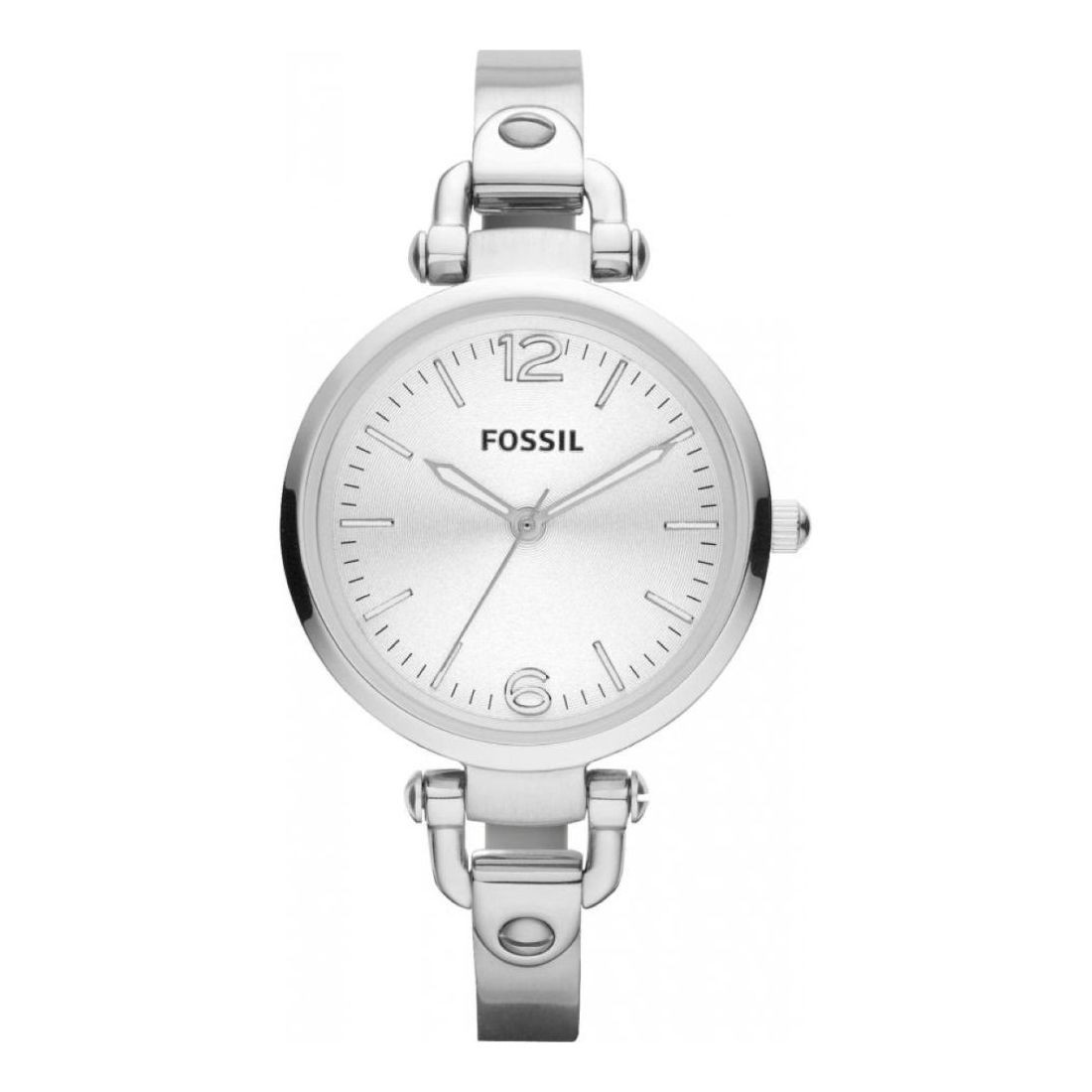 Fossil Georgia Watch Womens 32mm Silver Tone Case Stainless Band ES3083 Quartz Fossil Georgia Womens Watch 32mm Silver Tone Stainless  main image 2