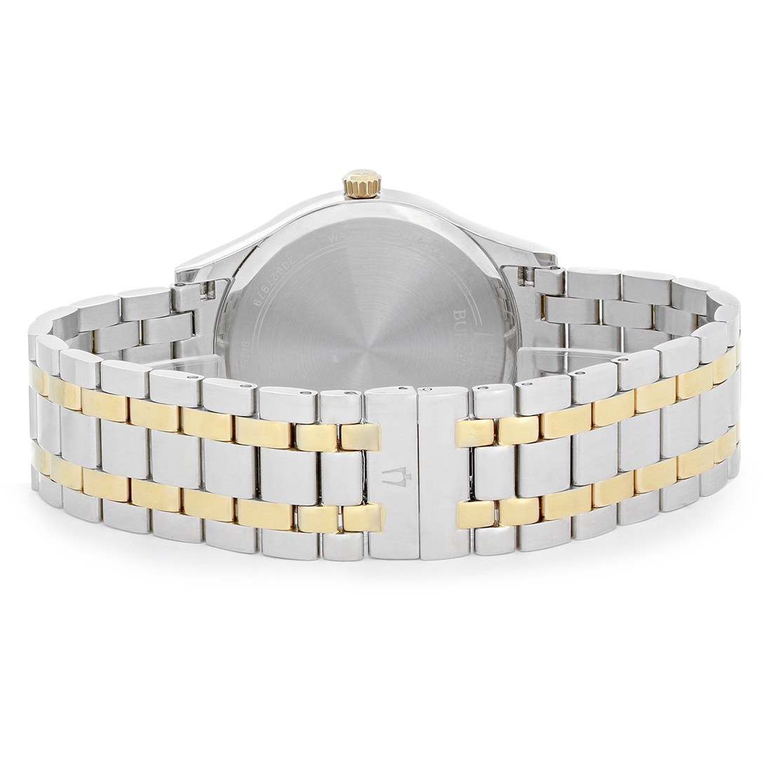 Bulova Diamond Men's Two-Tone Plated Quartz Watch 98D130 - Inventory ...