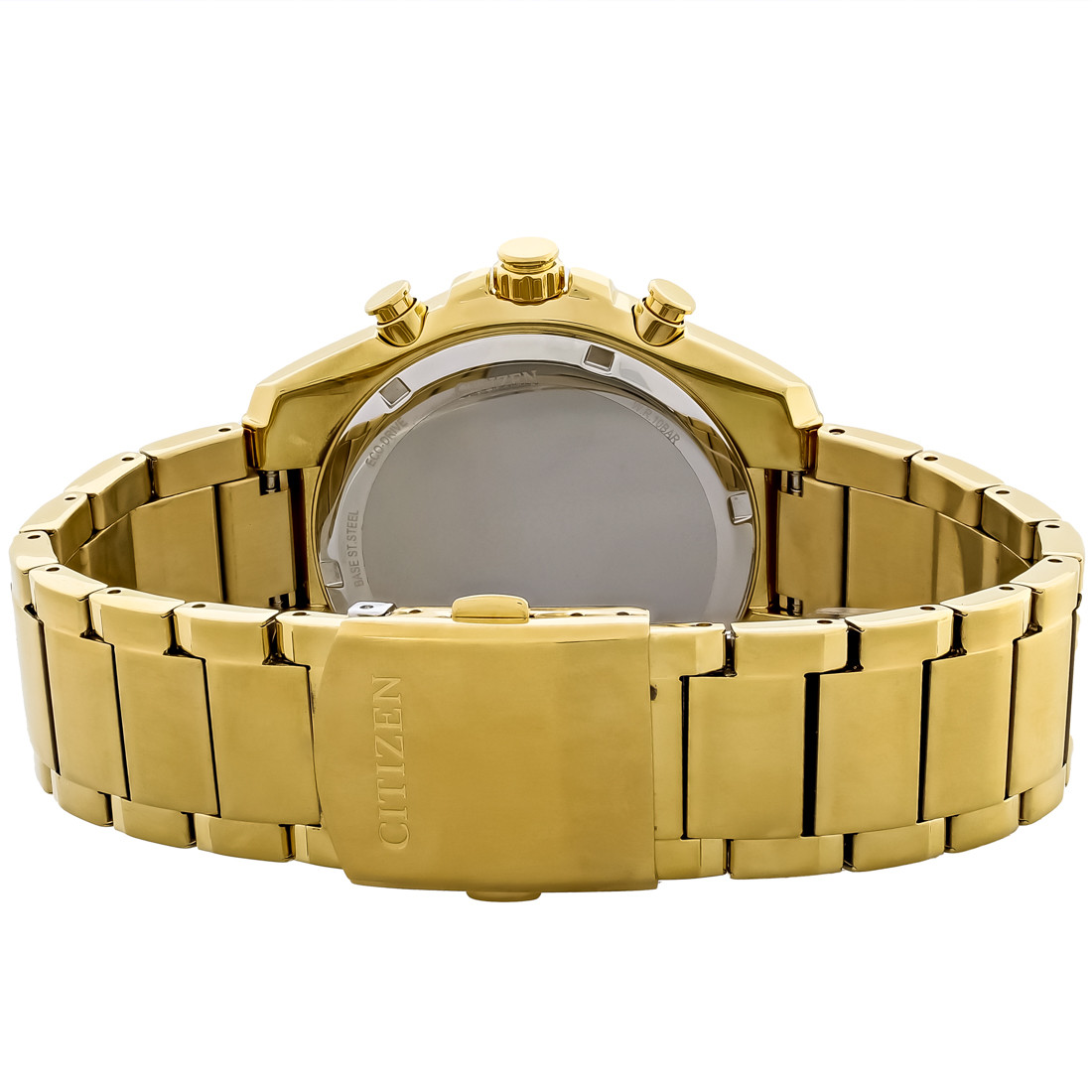 Citizen Eco Drive Men's Chronograph Gold Tone Stainless Watch