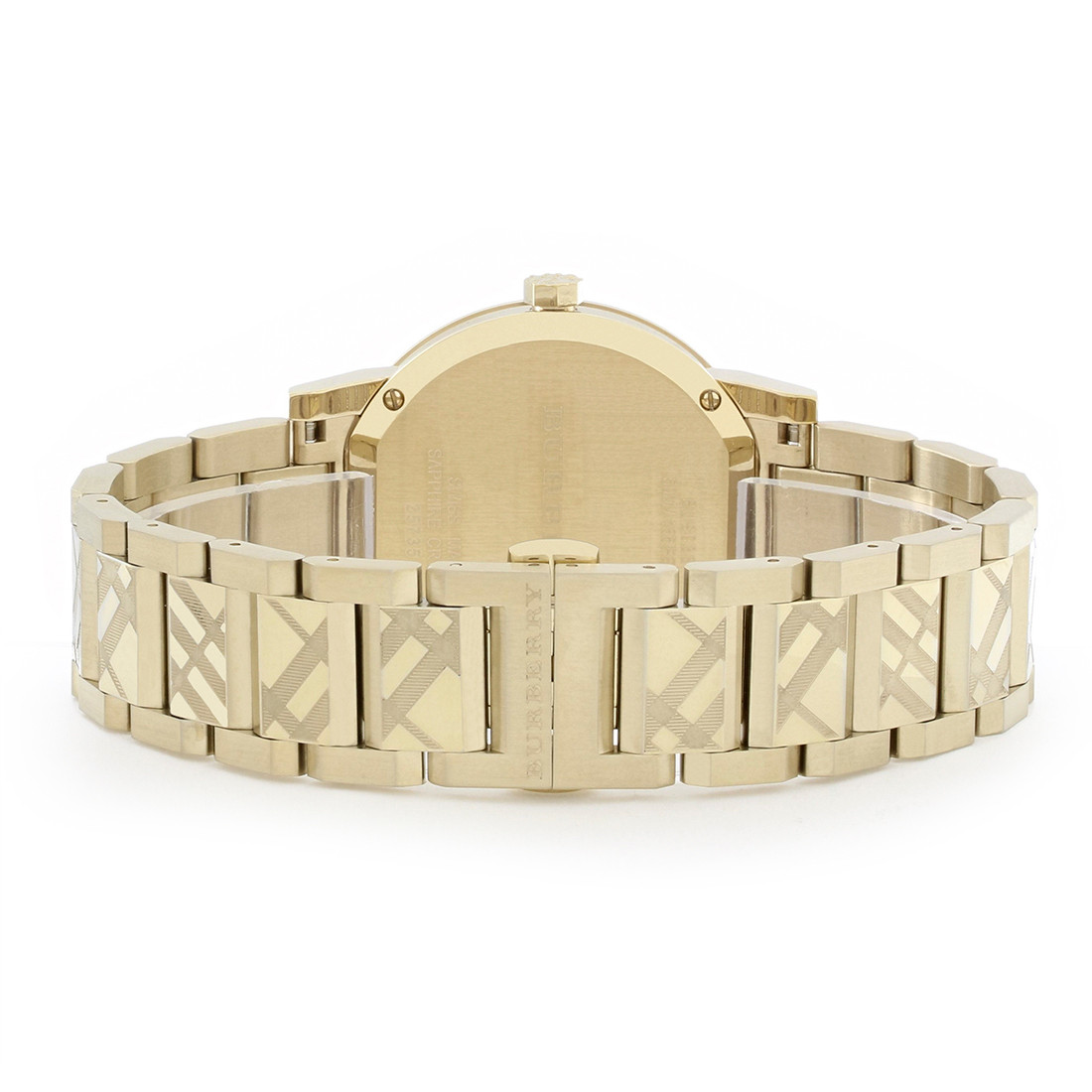 Burberry The City Unisex Gold Tone Steel Quartz Watch BU9038  display picture 3