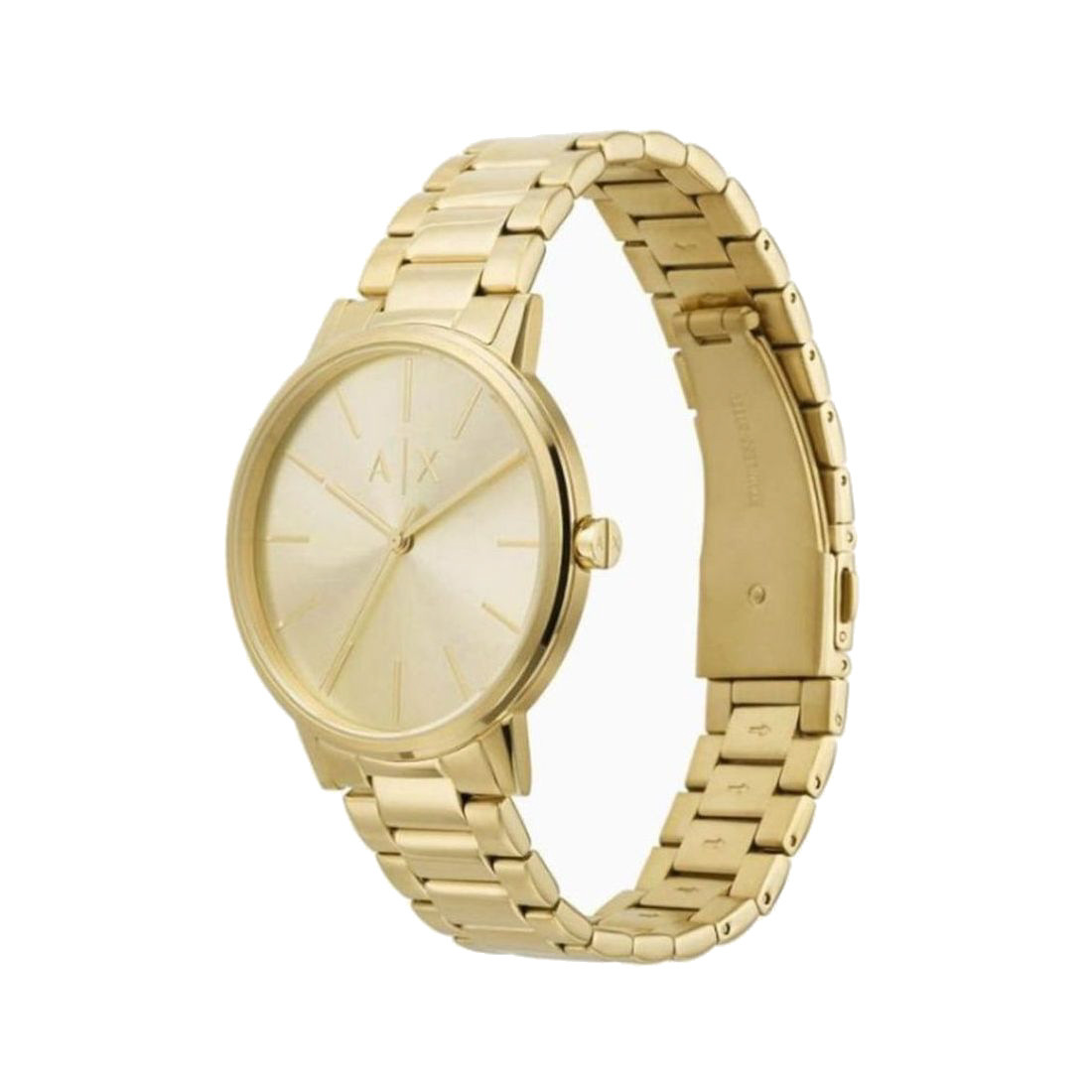 Armani Exchange Cayde Men's Gold Dial Quartz Watch AX7144SET