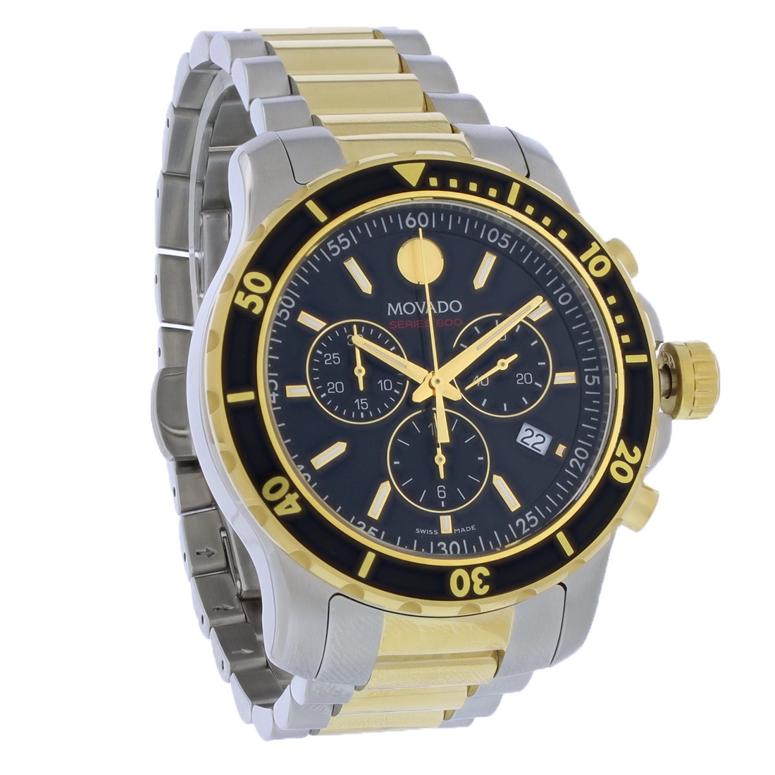 Movado Series 800 Men's 2-Tone Swiss Quartz Chronograph Watch