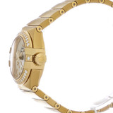 Jam tangan otomatis wanita konstelasi Omega emas 18k 123.55.27.20.05.002