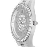 Jbw mondrian relógio feminino de aço inoxidável com diamante e quartzo j6303a
