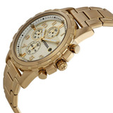 Fossil Dean Chronograph Champagne Dial Gold-Tone Men's Quartz Watch FS4867