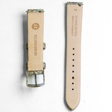 Michele Women's 16mm Brown Sparkle Grey Leather Watch Band 301925006