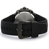 Seiko Coutura Solar Chronograph Black ION Plated Stainless Steel Watch SSC745