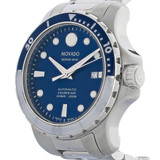 Movado Series 800 Men's Blue Dial Stainless Steel Automatic Watch 2600158