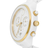 Movado Bold Verso Women's Chronograph White Ceramic Swiss Quartz Watch 3600933
