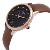 Tissot Odaci-T Women's Black Dial Leather Quartz Watch T133.210.36.056.00