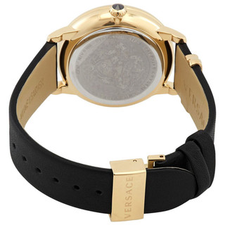 Versace Medusa Icon Women's Quartz Gold Dial Leather Watch
