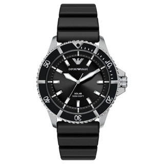 Emporio Armani Men's World Explorer Solar Black Dial Quartz Watch
