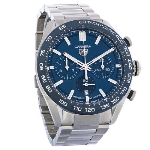 Jam tangan tag heuer carrera chronograph stainless steel otomatis cbn2a1a.ba0643