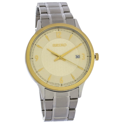 Seiko นาฬิกาควอทซ์บุรุษ ครบรอบ 50 ปี รุ่นพิเศษ 2-tone dress watch sgeh92