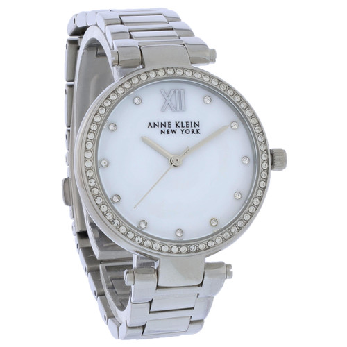 Anne Klein Women's Stainless Steel Crystal Quartz Watch 12-2353MPSV