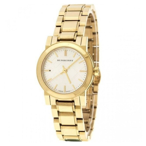 Burberry Heritage White Dial Gold-Tone Women's Quartz Watch BU9203