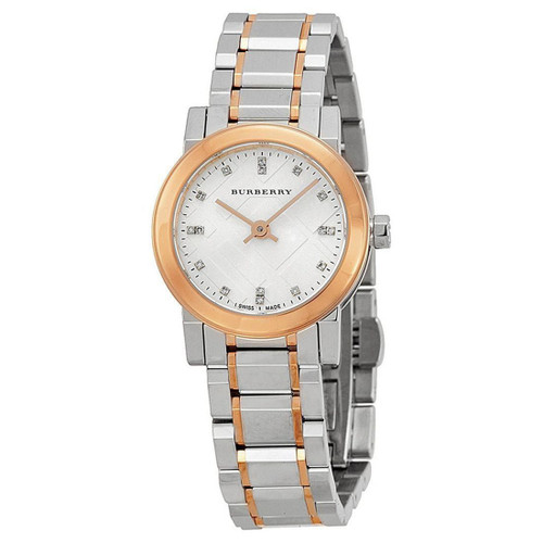 Burberry Women's The City Diamonds Two-Tone Rose Gold-Tone Quartz Watch BU9214
