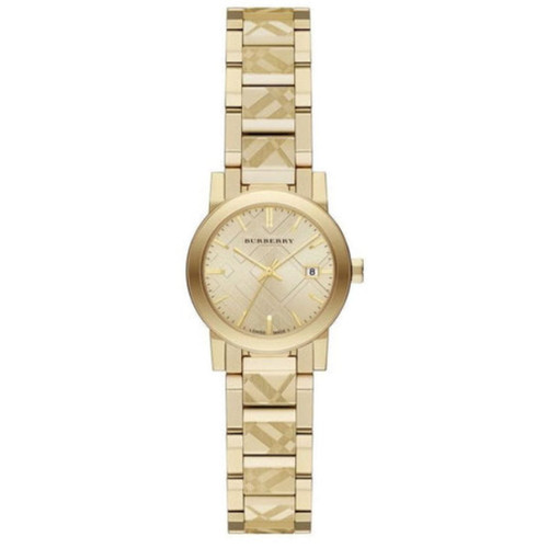 Burberry The City Gold Dial Gold-Tone Women's Quartz Watch BU9234