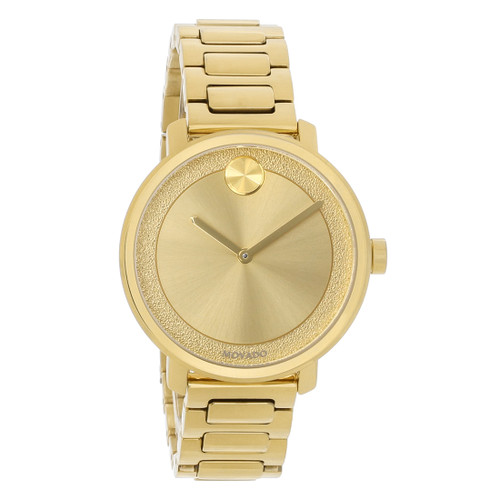 Movado Bold Women's Gold Tone Swiss Quartz Watch 3600502